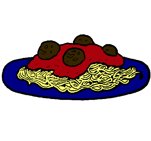 Dibujo Espaguetis con carne pintado por KkyleE2