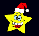 Dibujo estrella de navidad pintado por lolololololo