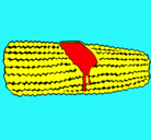 Dibujo Mazorca de maíz pintado por marise