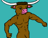 Dibujo Cabeza de búfalo pintado por juanitotovar