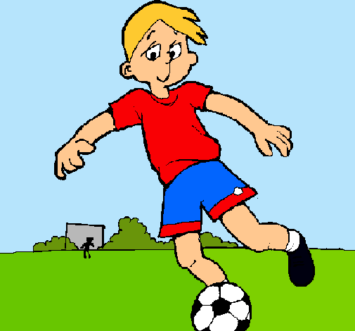 Dibujo Jugar a fútbol pintado por MACARENA_21