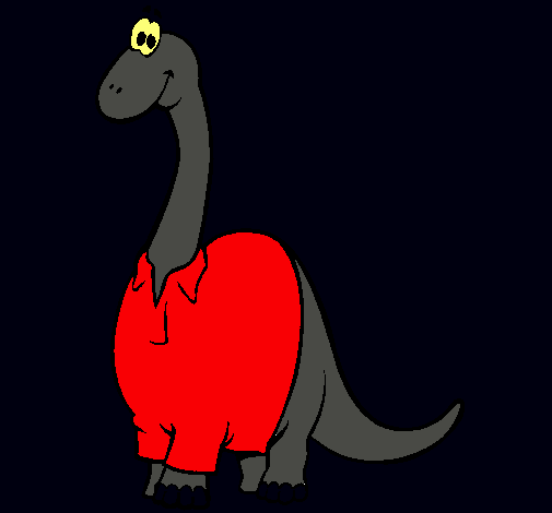 Diplodocus con camisa