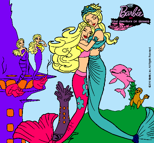 Barbie sirena y la reina sirena