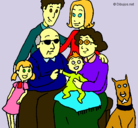 Dibujo Familia pintado por kleinmann