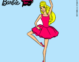 Dibujo Barbie bailarina de ballet pintado por asley