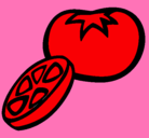 Dibujo Tomate pintado por ganella08