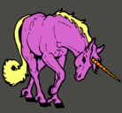 Dibujo Unicornio bravo pintado por fifi05