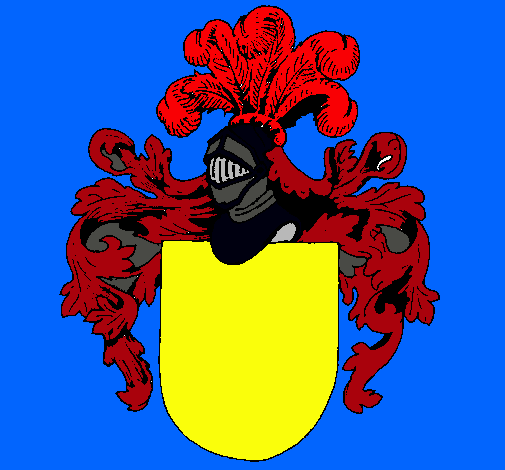 Escudo de armas y casco