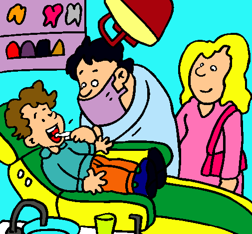 Niño en el dentista