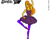 Dibujo Barbie bailarina de ballet pintado por oihane639