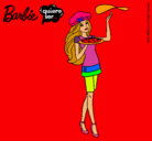 Dibujo Barbie cocinera pintado por victoria36