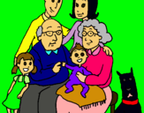 Dibujo Familia pintado por Pitu13