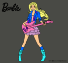 Dibujo Barbie guitarrista pintado por MIREYAA
