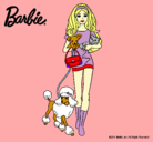 Dibujo Barbie con sus mascotas pintado por denisa