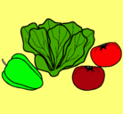 Dibujo Verduras pintado por xime6