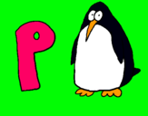 Dibujo Pingüino pintado por kell