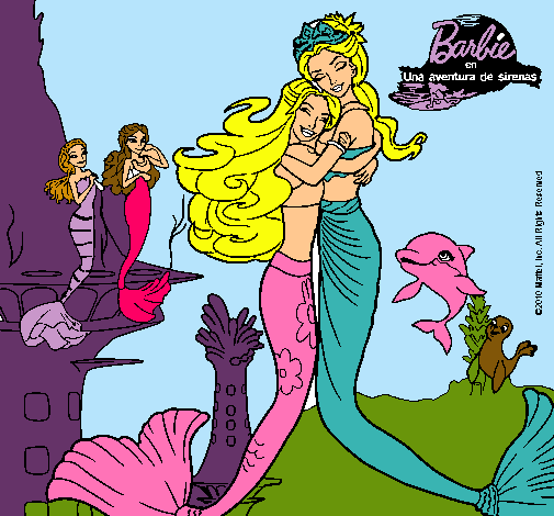 Barbie sirena y la reina sirena