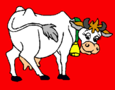 Dibujo Vaca pintado por kgkjgk