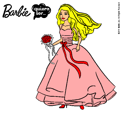 Barbie vestida de novia