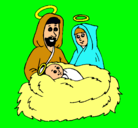 Dibujo Natividad pintado por PILARFIO