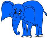 Dibujo Elefante feliz pintado por zucy