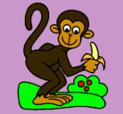 Dibujo Mono pintado por LLARINA