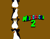 Dibujo Madagascar 2 Pingüinos pintado por olsss