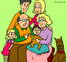 Dibujo Familia pintado por marianaojgvf