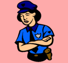 Dibujo Mujer policía pintado por 1004