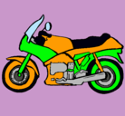 Dibujo Motocicleta pintado por motoooooooo