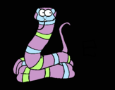 Dibujo Serpiente pintado por honguitooo
