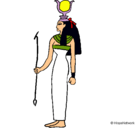 Dibujo Hathor pintado por sheipn