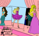 Dibujo Barbie, desfilando por la pasarela pintado por Chic_Top_Star