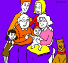 Dibujo Familia pintado por PTRICIA
