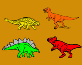 Dibujo Dinosaurios de tierra pintado por yayo