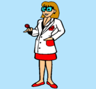 Dibujo Doctora con gafas pintado por Paoprincess