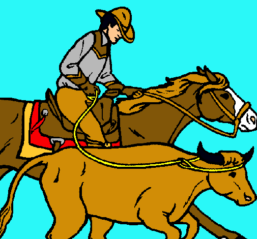 Vaquero y vaca