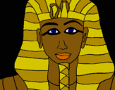 Dibujo Tutankamon pintado por lunha
