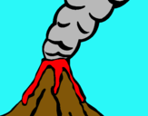 Dibujo Volcán pintado por roci11