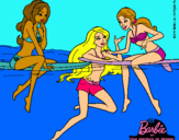 Dibujo Barbie y sus amigas pintado por victoria36