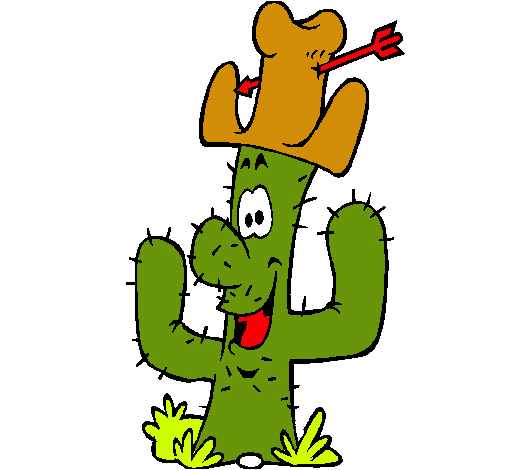 Cactus con sombrero