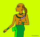 Dibujo Niño faraón pintado por lulis
