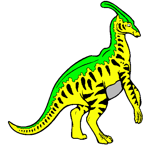 Parasaurolofus con rayas