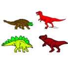 Dibujo Dinosaurios de tierra pintado por jireh