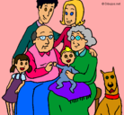 Dibujo Familia pintado por qwert