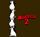 Dibujo Madagascar 2 Pingüinos pintado por GENARO