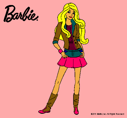 Dibujo Barbie juvenil pintado por AliciaBell