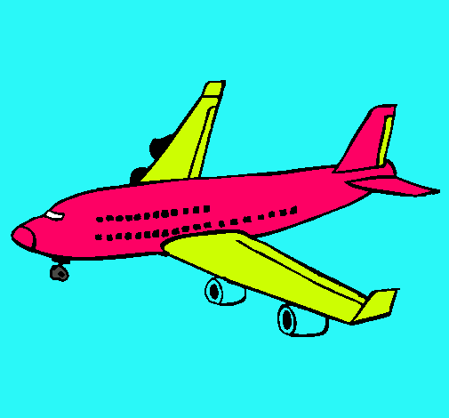 Dibujo Avión de pasajeros pintado por ismaelgome