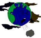 Dibujo Tierra enferma pintado por YERLY