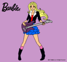 Dibujo Barbie guitarrista pintado por pavs